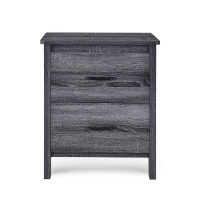 Olimont Contemporary 2 Drawer Nightstand - Christopher Knight Home