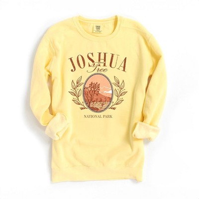Simply Sage Market Women's  Garment Dyed Graphic Sweatshirt Joshua Tree Grunge