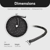 BalanceFrom 3 Strand Thick Training Rope Durable Workout Equipment Battle Rope for Strength, Endurance, Exercise, and Home Gym Fitness, 30 Foot, Black - 2 of 4