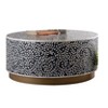 NicBex Luxe Cylinder Wooden Coffee Table Decor with Gold Base,Small Center Table for Living Room,Captivating Floral Patterns - image 2 of 4