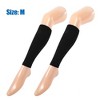 Unique Bargains Women's Compression Sleeve Footless Compression Sleeve Nylon 2 Pairs - 4 of 4