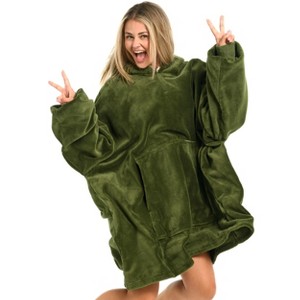 ADR Adult Wearable Blanket, Sweater Hoodie, Blanket with Sleeves for Men & Women Oversized Sweatshirt - 1 of 3