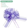 Unique Bargains Plastic Flower Ribbon Satin Gift Bow Pull Bows 12 Pcs - 2 of 4