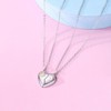Matching Couple Necklaces - Heart & Bat Wing Design - BFF/Gift for Women & Men - 3 of 4