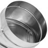 DuraVent DuraBlack 6 Inches Stainless Steel Single Wall Wood Burning Stove 45 Degree Elbow Pipe Connector to Vent Smoke and Exhaust, Silver - 2 of 3