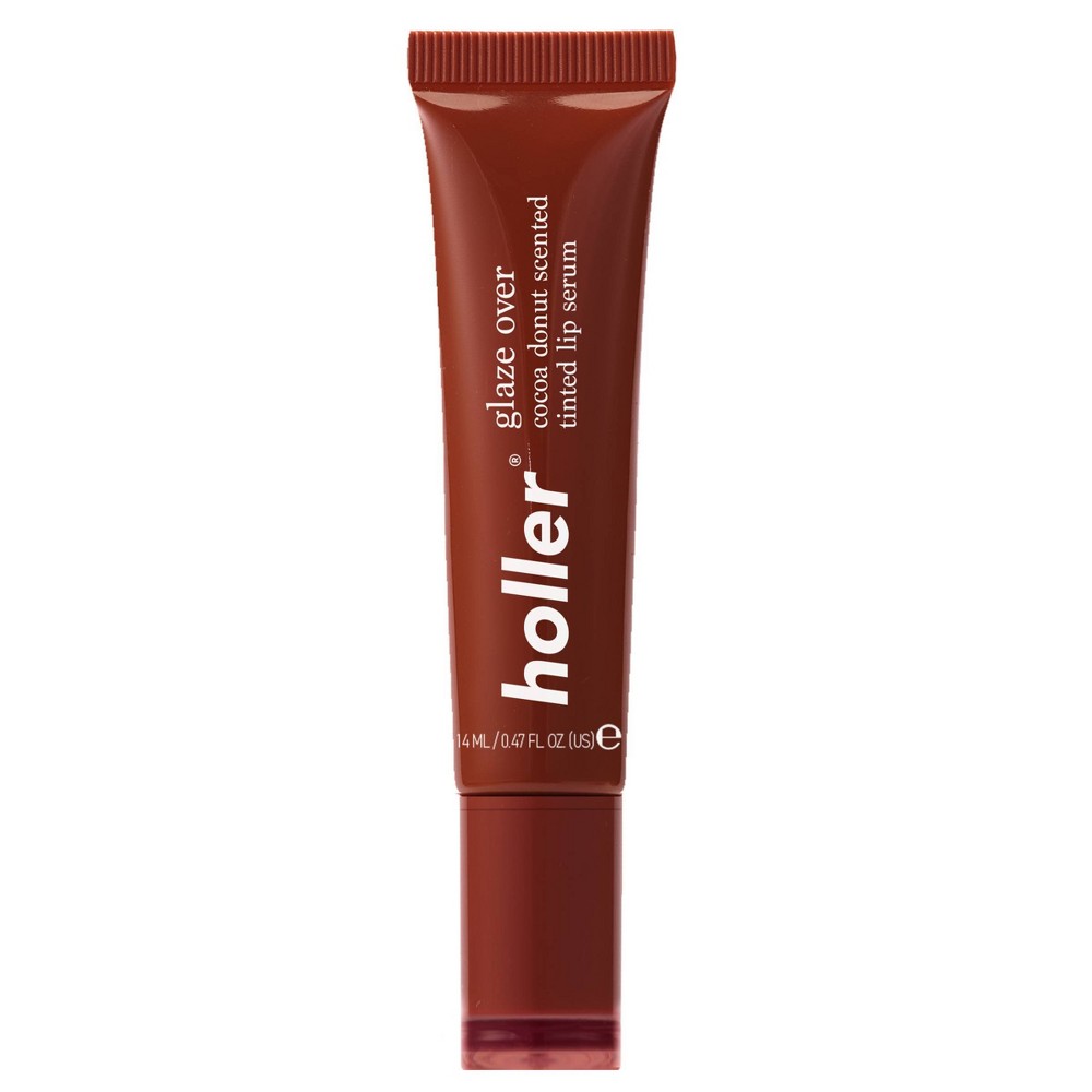 Holler and Glow Glaze Over Cocoa Donut Scented Tinted Lip Serum - 0.47 fl oz