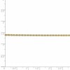 Black Bow Jewelry 1.3mm 14k Yellow Gold Solid Diamond Cut Rope Chain Bracelet & Anklet - 4 of 4