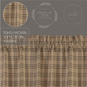 Sawyer Mill Charcoal Plaid Panel Set of 2 84x40 VHC Brands - 1 of 1