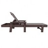 WestinTrends Dylan Adirondack Poly Reclining Chaise Lounge With Arms - 3 of 4