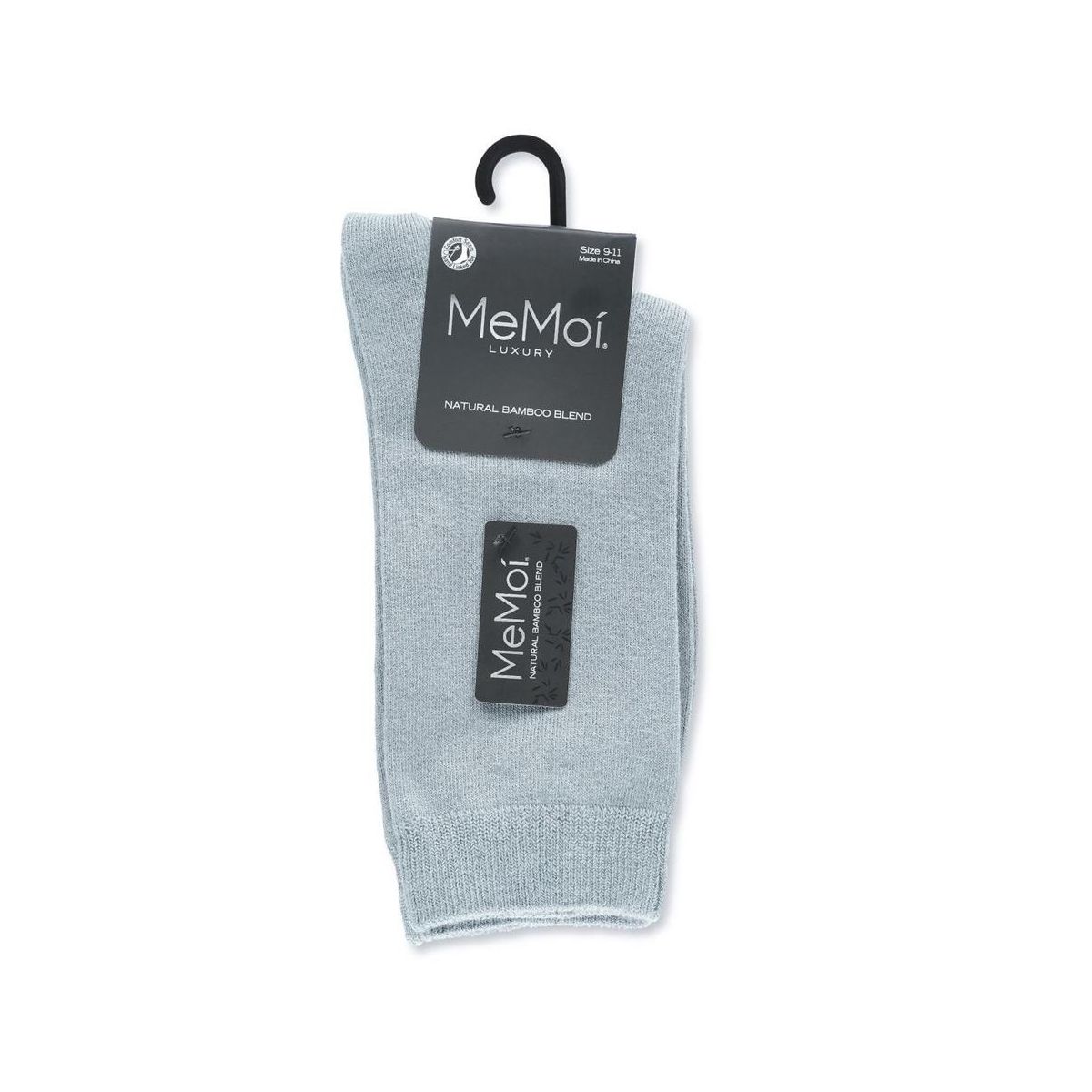 Memoi Women's Flat-Knit Bamboo Blend Crew Socks - thumbnail 9