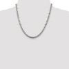Black Bow Jewelry Men's 5.2mm, Sterling Silver, Solid Round Box Chain Necklace - 2 of 4