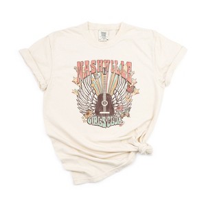 Simply Sage Market Women's Nashville Girls Club Short Sleeve Garment Dyed Tee - 1 of 2