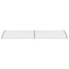 Door Canopy Grey and Clear vidaXL - 4 of 4