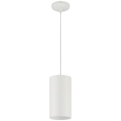 Matte White Modern Mini Drum Pendant Light for Indoor/Outdoor