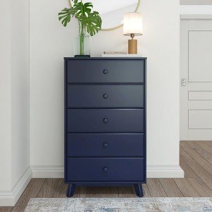 Plank+Beam Solid Wood Classic 5-Drawer Solid Wood Dresser, Storage Dresser for Bedroom, Chest of Drawers - 1 of 4