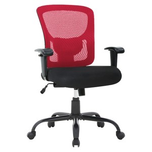 BestMassage Big and Tall Office Chair Ergonomic Executive Chair with Lumbar Support Wide Seat High Back Task Chair 500lbs Computer Chair - 1 of 4