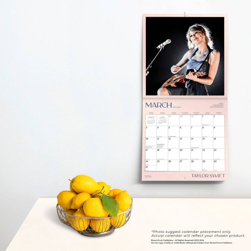 Browntrout 2024 Wall Calendar 12&#34;x12&#34; Taylor Swift, 4 of 5