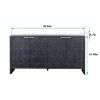 NicBex 4 Door Sideboard Buffet Cabinet Farmhouse Wooden Storage Cabinet for Kitchen - 3 of 4