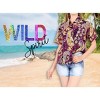 LA LEELA Hawaiian Shirts Womens Casual Hawaii Shirt Blouses Short Sleeve Party Tropical Vacation Button Up Party Summer Shirts - 2 of 4