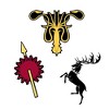 Game of Thrones Large House Sticker Vinyl Large House of The Dragon Stickers Variety Pack - 4 of 4