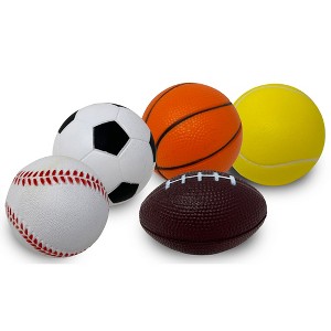 Anywhere Sports 5-Ball Mini Sports Pack | Soft Foam Balls for Kids 3+ - 1 of 4
