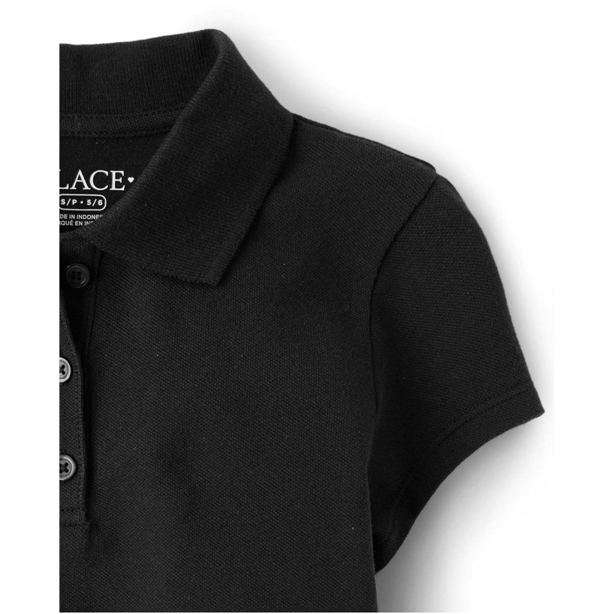 The Children's Place Girls Uniform Short Sleeve Pique Polo - thumbnail 3