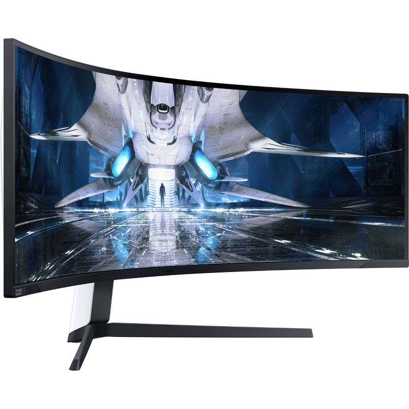 Samsung LS49AG952NNXZA 49" 32:9 Ultrawide Curved Adaptive-Sync 240 Hz HDR VA Gaming Monitor Certified Refurbished, 2 of 9