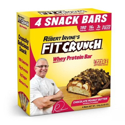 FITCRUNCH Protein Bar - Chocolate Peanut Butter - 4ct