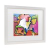 Trademark Fine Art Pat Saunders-White Fuschia Strata Matted Framed Art - 3 of 4