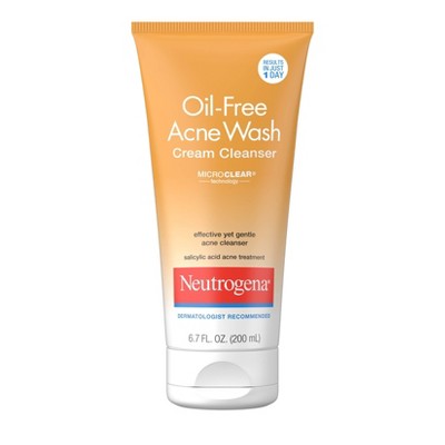Neutrogena Oil-Free Acne Face Wash Cream Cleanser - 6.7 fl oz