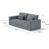 NicBex 83" Modern Sofa with Detachable Cover,3-Seater Cloud Couch with Dual Cushions,Space-Saving Sofas for Living Room,Bedroom - 3 of 4