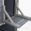 FURNIinspire Pet Crates and Houses Large Outdoor Cat Catio, 4 Tier Platforms and Asphalt Roof, Lockable Door Windows, Grey, 76.18"*33.46"*70.08" - 4 of 4