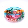 LuxenHome Flamingo Glass Birdbath with Metal Stand Pink - 3 of 4