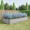 DOMETOUR Raised Garden Bed Kit - Metal Raised Bed Garden 7.6x3.7x0.98ft for Flower Planters, Vegetables Herb - 3 of 4