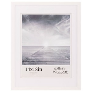 Gallery Solutions Wood Wall Frame with Double Mat Image - 1 of 4