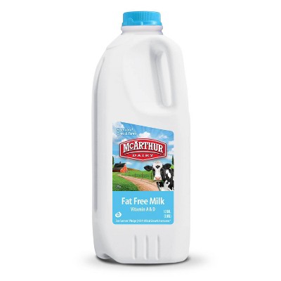 McArthur Dairy Fat Free Skim Milk - 0.5gal