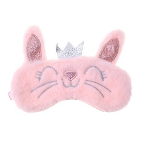 Unique Bargains Fleece Long Ear Cats Eye Mask 1 Pc - 1 of 4