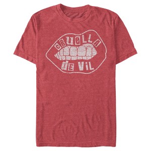 Men's Cruella Distressed Lips Logo T-Shirt - 1 of 4