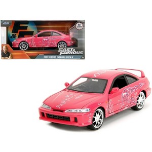 1995 Honda Integra Type R Pink with Graphics "Fast & Furious Remix" Series 1/32 Diecast Model Car by Jada - 1 of 4