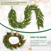 6Ft Artificial Norfolk Pine Garlands,Realistic Pine Garland,Green Artificial Greenery Garland for Table,Mantle,Wall,Winter Christmas Decorations - 3 of 4