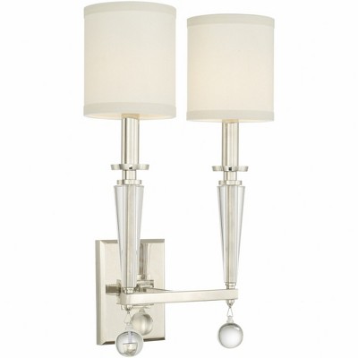 Crystorama Lighting Paxton 2 - Light Sconce in  Polished Nickel