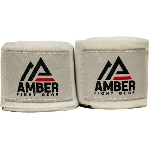 Amber Fight Gear Semi-Elastic 180" Professional Hand Wraps with Hook and Loop Closure for Boxing, Kickboxing, Muay Thai, MMA - 1 of 4