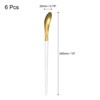 Unique Bargains Stainless Steel Long Handle Ice Cream Cocktail Mixing Spoon 6 Pcs - 2 of 4