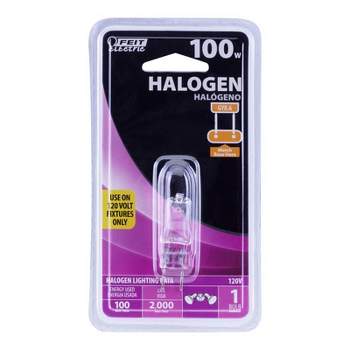 Feit Electric 100 W JCD Tubular Halogen Bulb 1600 lm Warm White 1 pk