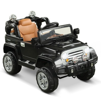 Black 12V Kids Ride-On SUV with MP3 and Remote Control