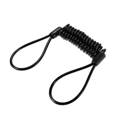 Unique Bargains Disk Brake Lock Motorbike Alarm Disc Lock Security Reminder Cable Tool Black