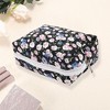 Unique Bargains Women's Rose Octagonal Travel Cosmetic Bag 1 Pc - 3 of 3