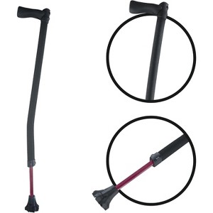 Hachikiko Adjustable Heavy Duty Walking Cane,Ultimate Comfort, Stability & HSA/FSA Eligible - 1 of 4