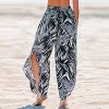 Women's Zebra Print Beach Pants with Tie Waist - Cupshe - 4 of 4