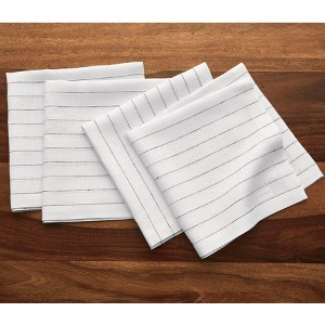 Solino Home Striped Linen Dinner Napkins | Pinstripe - 1 of 4